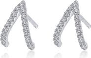 Lafonn Pavé Simulated Diamond V Stud Earrings