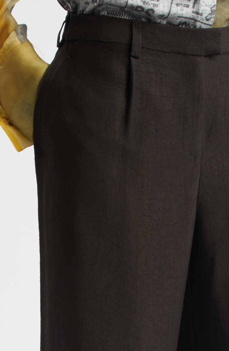 Jason Wu Collection Washed Twill Straight Leg Trousers, Alternate, color, Nori