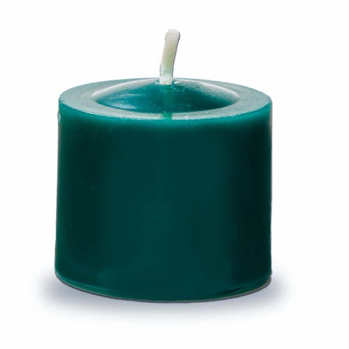 Tag Dark Green Votive Candles Set Of 12 Smokeless Paraffin Wax In Green