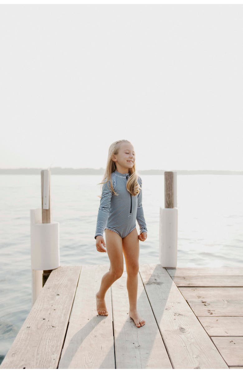 Lake Label Long Sleeve One Piece Swimsuit, Alternate, color, 