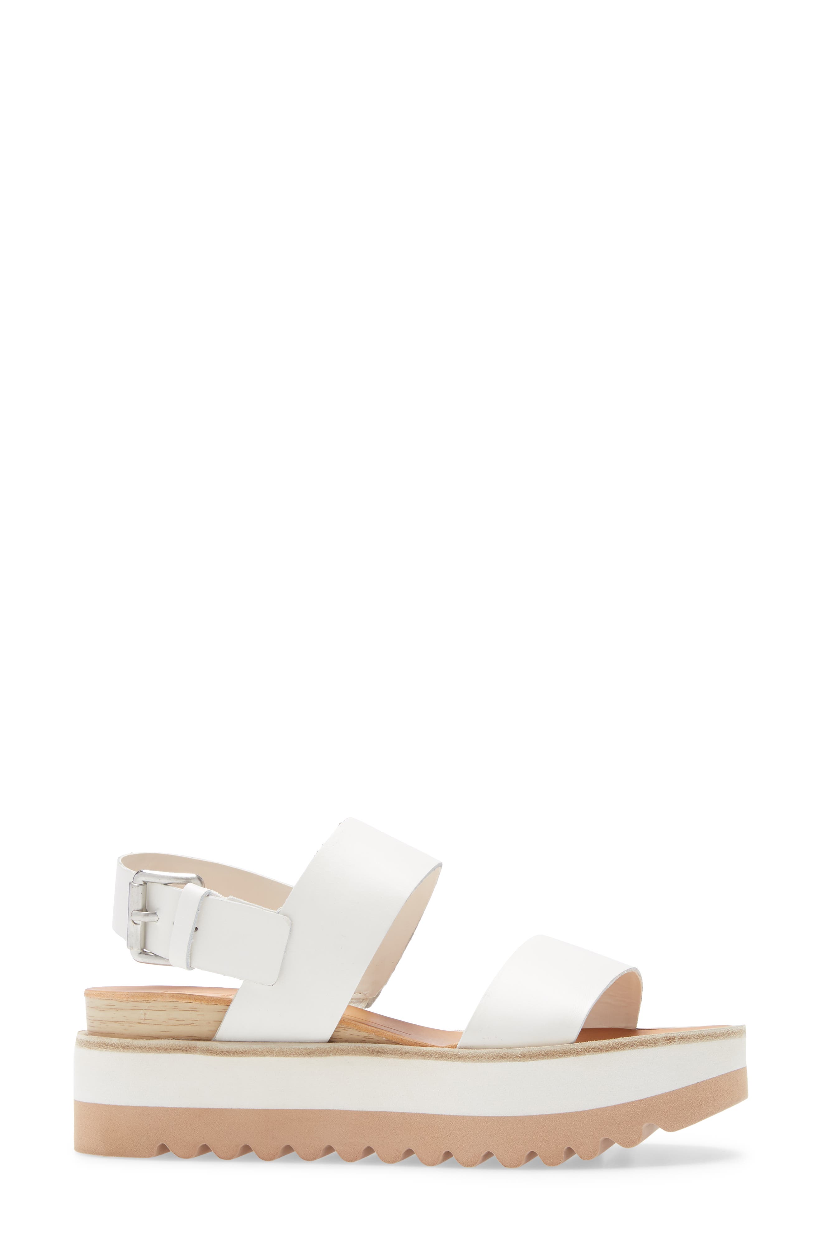 Moxie Platform Wedge Sandal, Alternate, color, WHITE