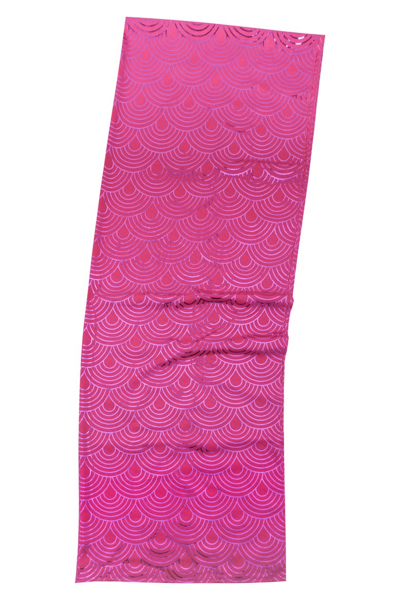 Metallic Rainbow Oblong Scarf, Alternate, color, FUCHSIA