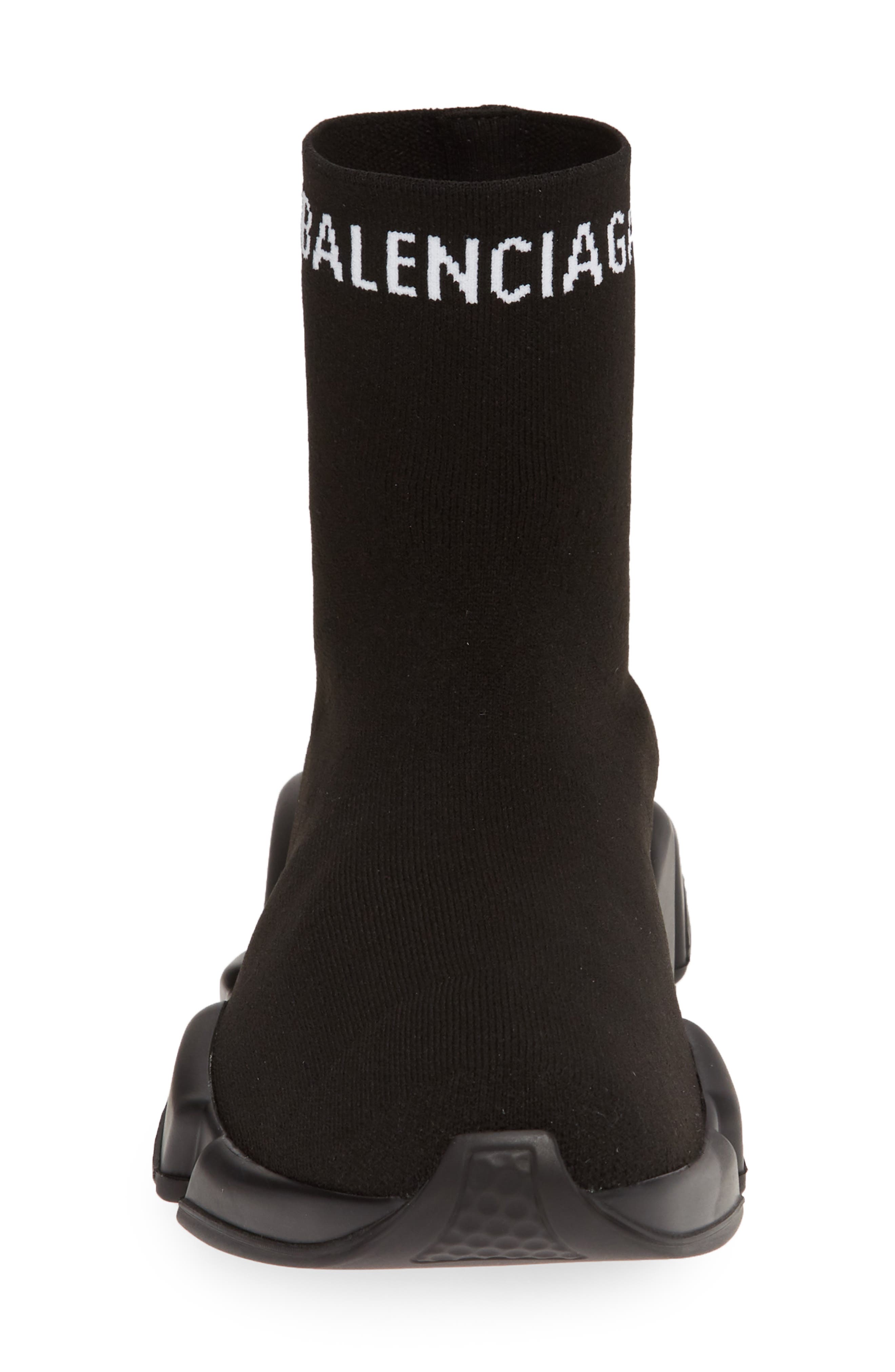 Balenciaga Hi Speed Logo Sock Sneaker, Alternate, color, 
