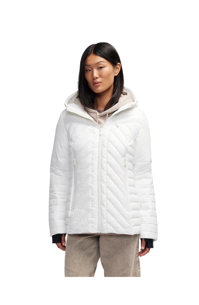 Pajar Women's Esmay Lightweight Mixed Media Quilted Packable Puffer, Main, color, White Opal