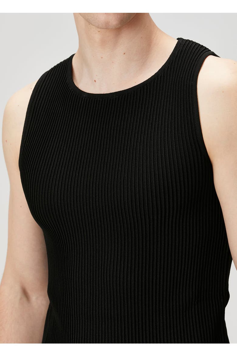 Knitted Tank Top, Alternate, color, BLACK