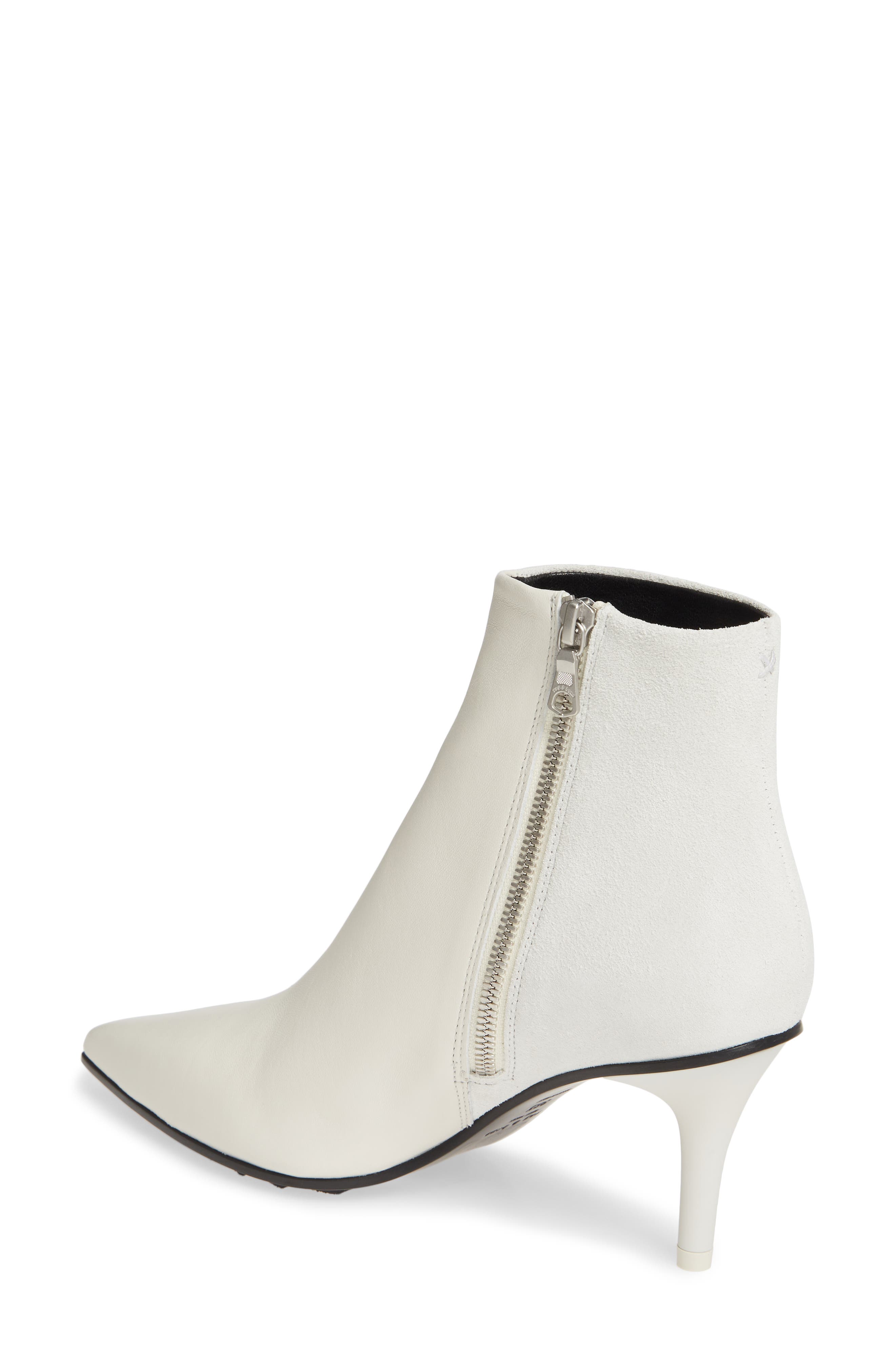 Beha Pointed Toe Bootie, Alternate, color, WHITE