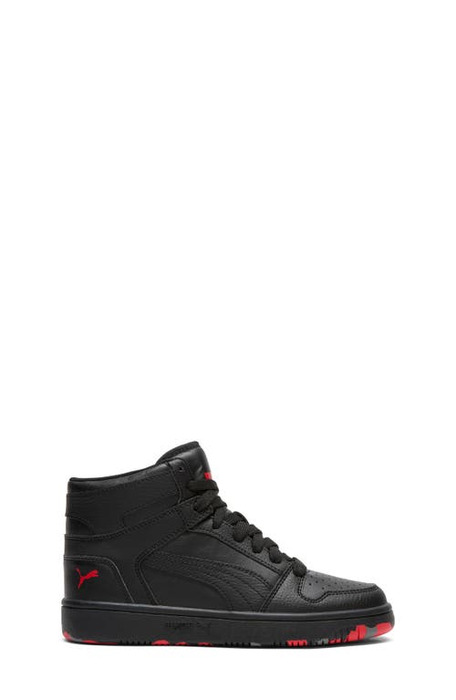 Puma Kids' Rebound Layup High Top Sneaker In Black