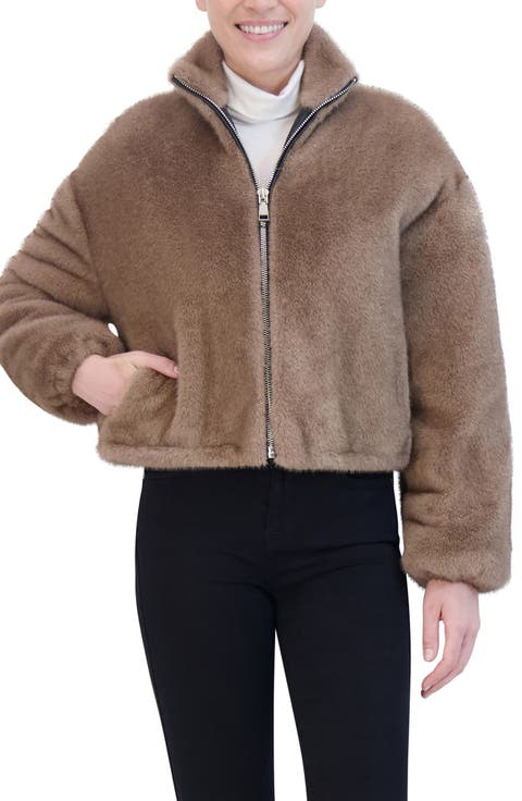 Faux Fur Crop Jacket