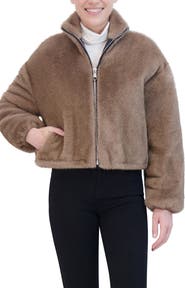 Rebecca Minkoff Faux Fur Crop Jacket