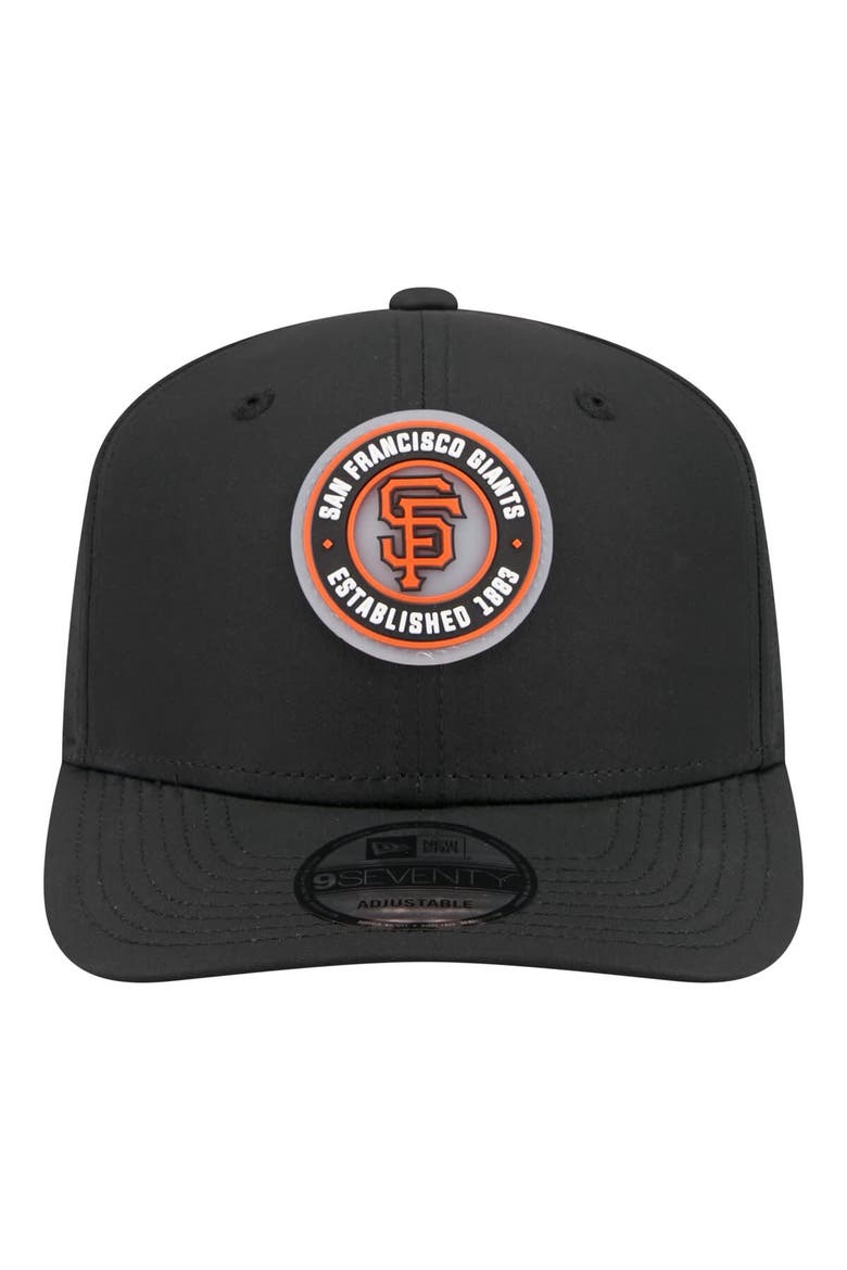 Men's New Era  Black San Francisco Giants Circle 9SEVENTY Adjustable Hat, Alternate, color, Black