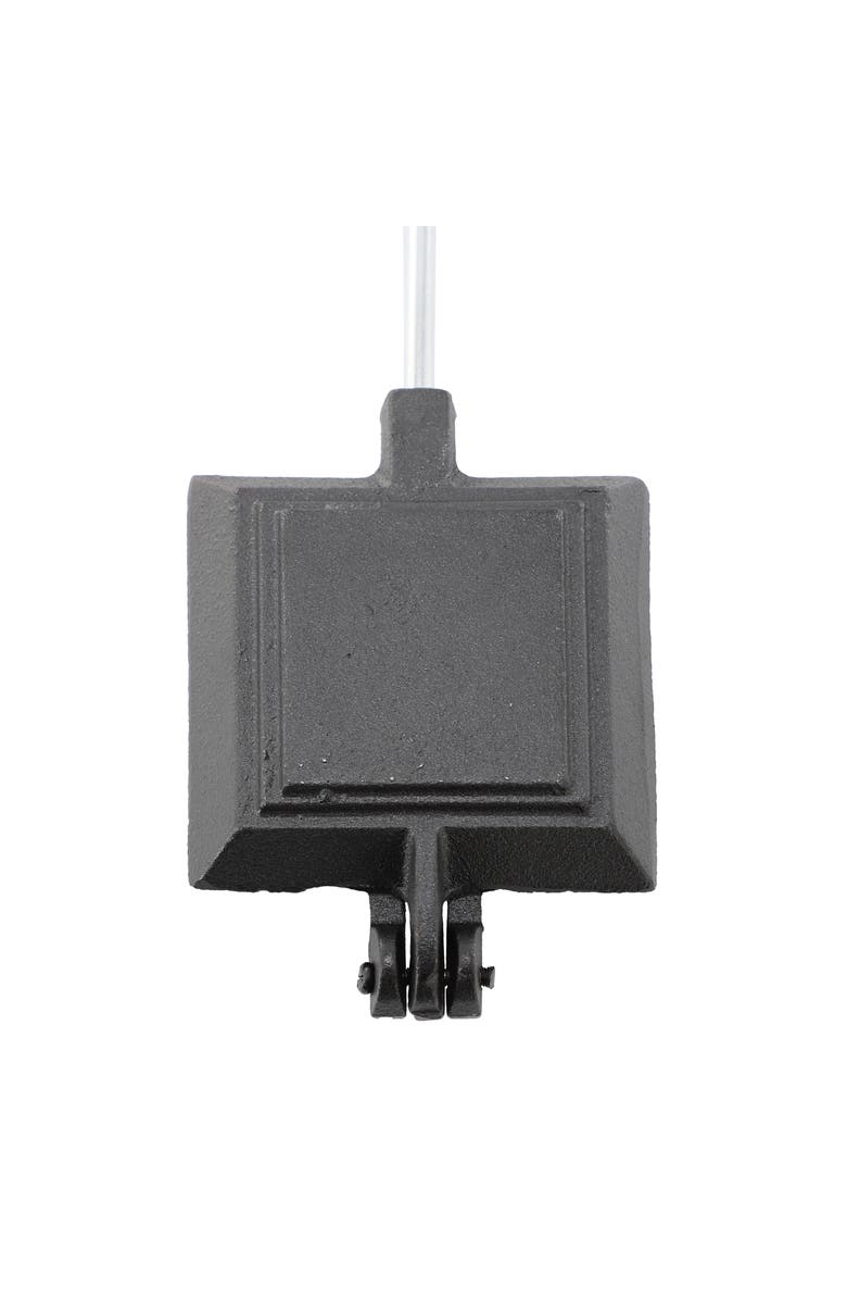 Megachef 4.3 Inch Cast Iron Pie Iron Outdoor/Camping Cookware with Long Handle, Alternate, color, Black