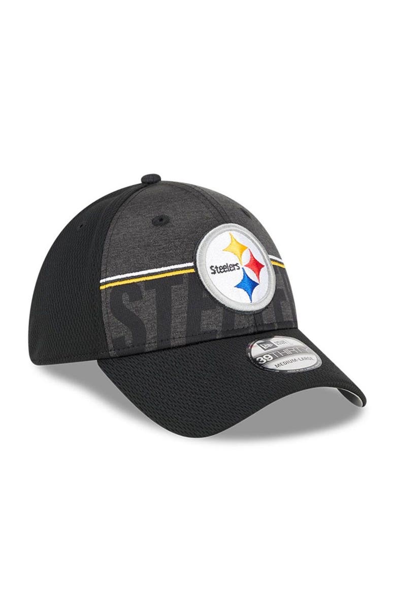 New Era Men's New Era Black Pittsburgh Steelers 2023 NFL Training Camp 39THIRTY Flex Fit Hat, Alternate, color, Black