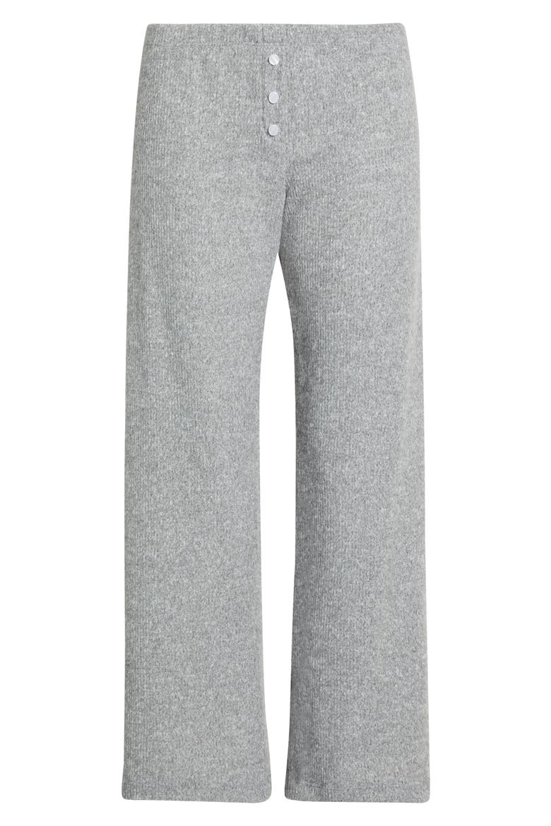 The Teala Low Rise Rib Pants, Alternate, color, HEATHER GREY
