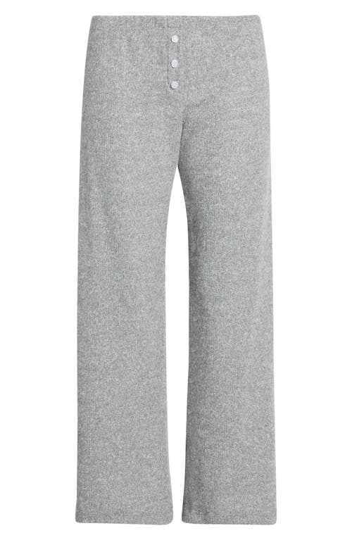 Bella Venice The Teala Low Rise Rib Pants In Gray
