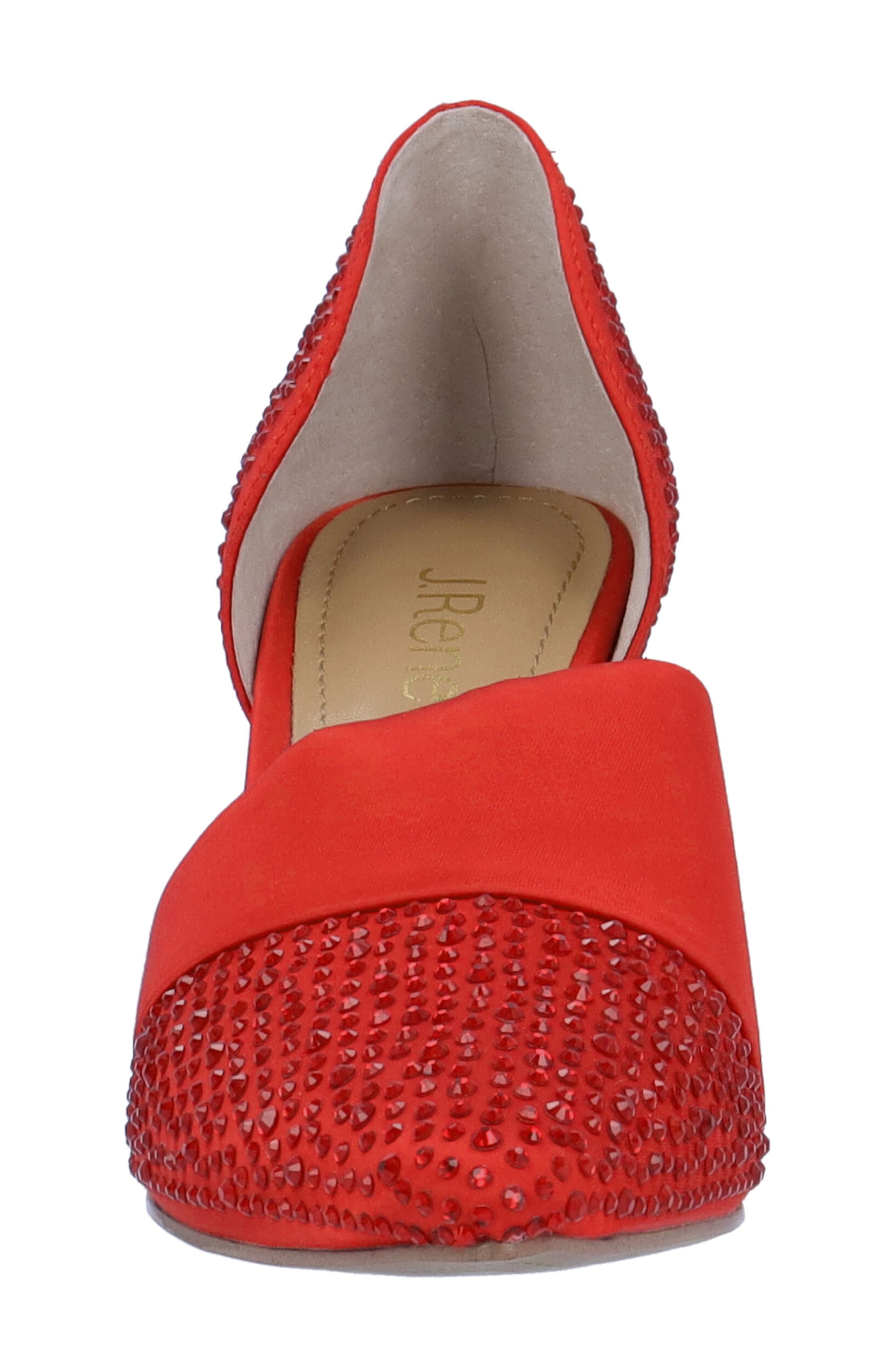 J. Reneé Kaleena d'Orsay Pointed Toe Pump, Alternate, color, Red