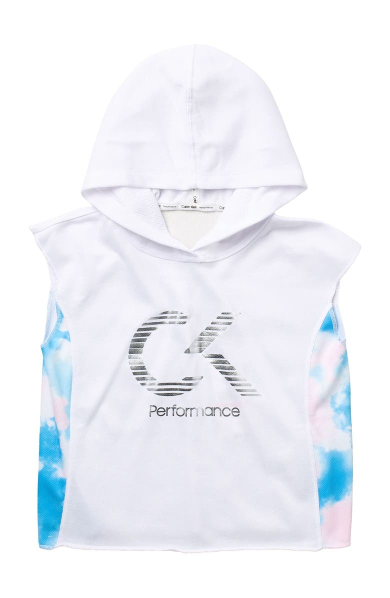 Calvin Klein Sleevelesss Popover Hoodie, Main, color,