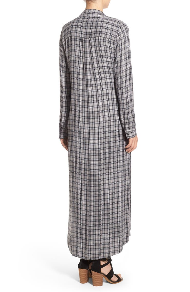 Treasure & Bond Treasure&Bond Drapey Plaid Maxi Tunic, Alternate, color, 