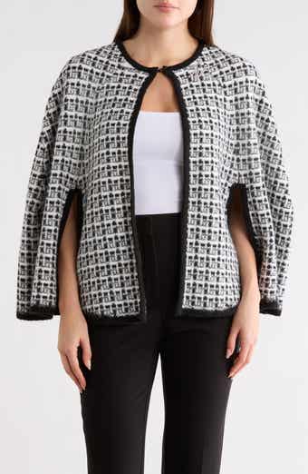 KARL LAGERFELD PARIS Shine Tweed Cape