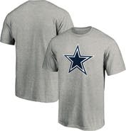 FANATICS Men's Fanatics Heather Gray Dallas Cowboys Primary Logo T-Shirt