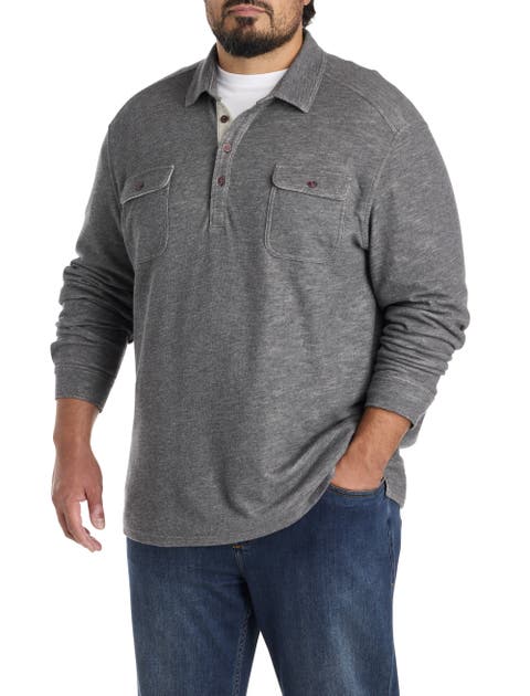 Big & Tall Long-Sleeve Polo Shirt
