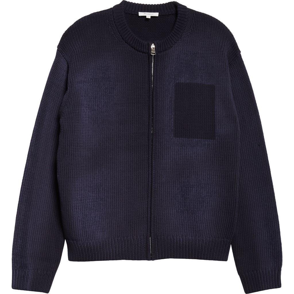 JW ANDERSON JW ANDERSON WASHED ZIP-FRONT CARDIGAN