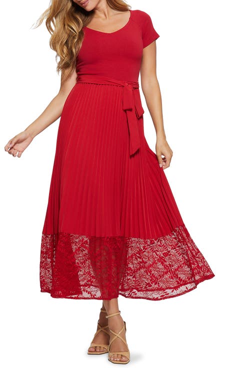 Tiana Off the Shoulder Lace Trim Dress