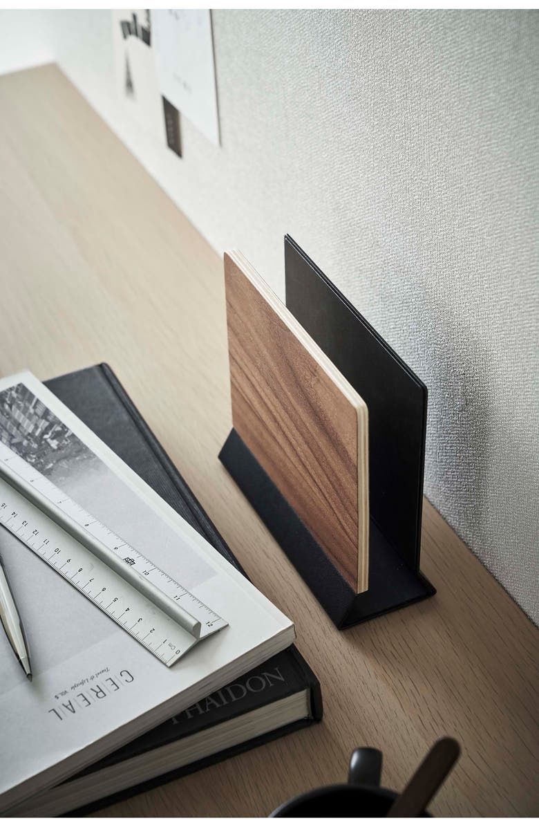 Yamazaki Slim Laptop Stand, Alternate, color, Walnut