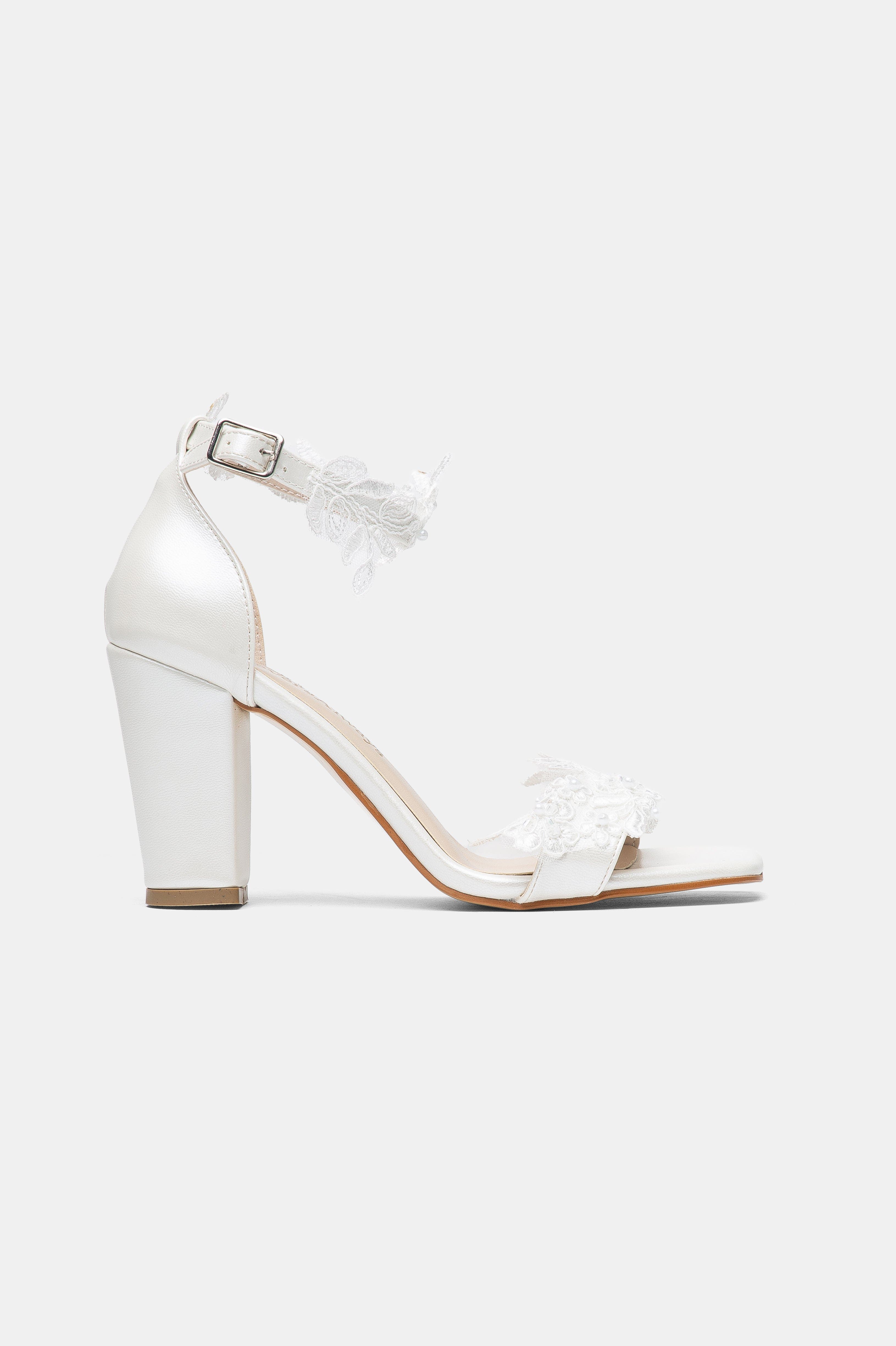 Selia Block Heel Bridal Sandal, Alternate, color, Ivory