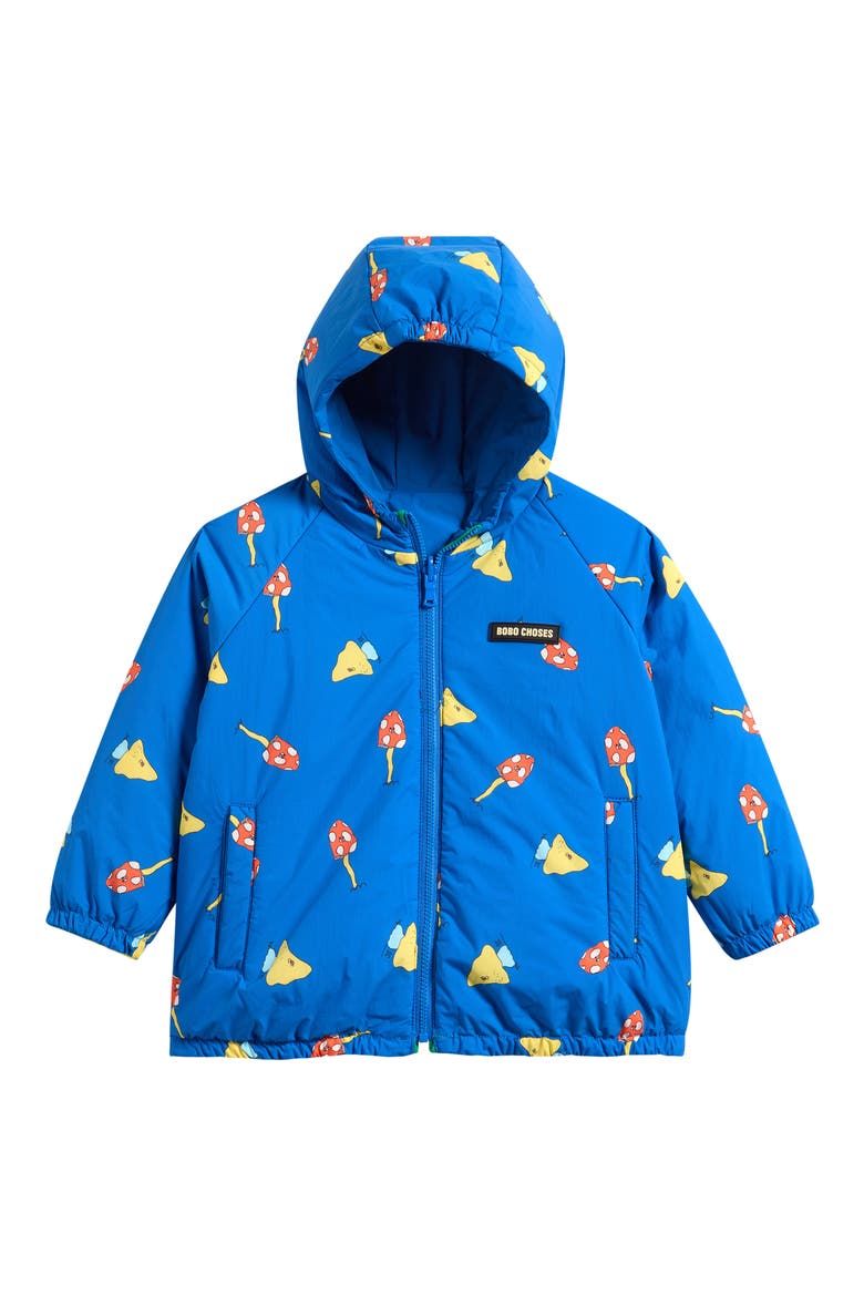 Mushroom Monster Reversible Hooded Jacket, Alternate, color, BLUE
