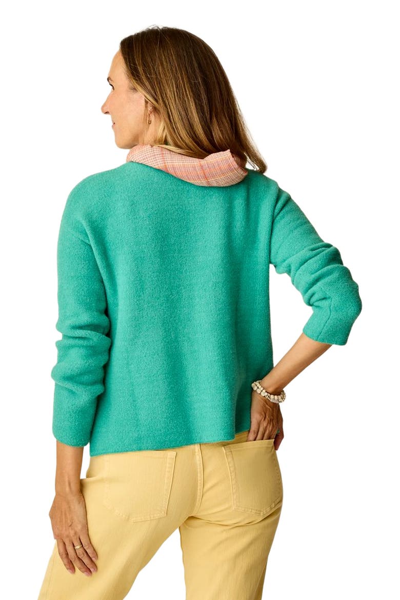 Olivia Plush Sweater, Alternate, color, Jade Heather