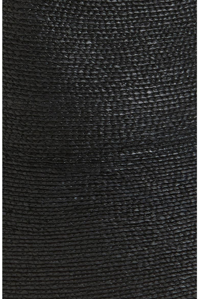 Collette Straw Sun Hat, Alternate, color, BLACK