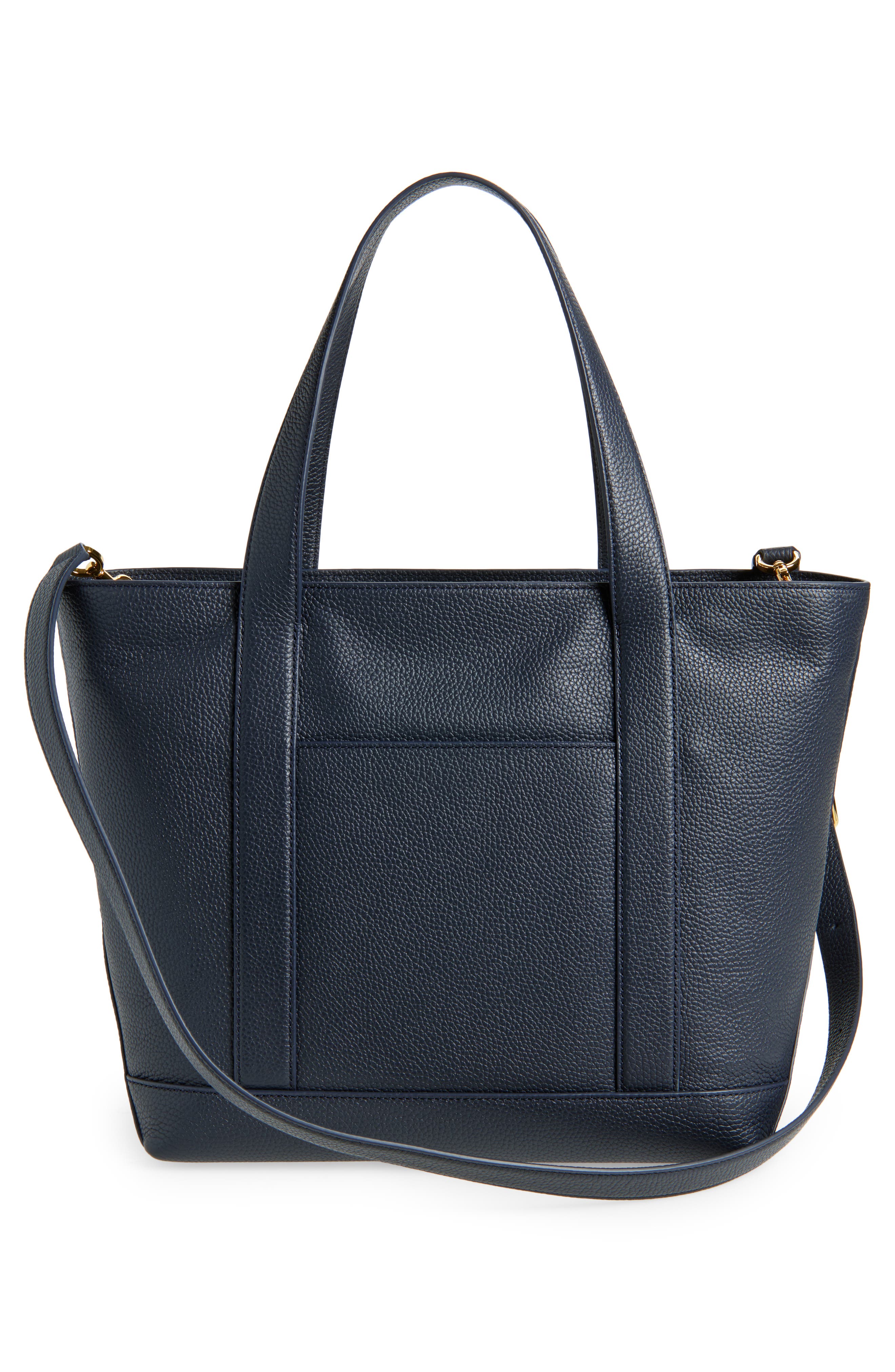 Grand Goody Leather Tote (Nordstrom Exclusive), Alternate, color, NAVY