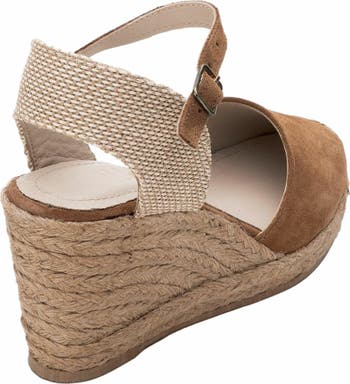 Sinta Suede Leather Platform Espadrille