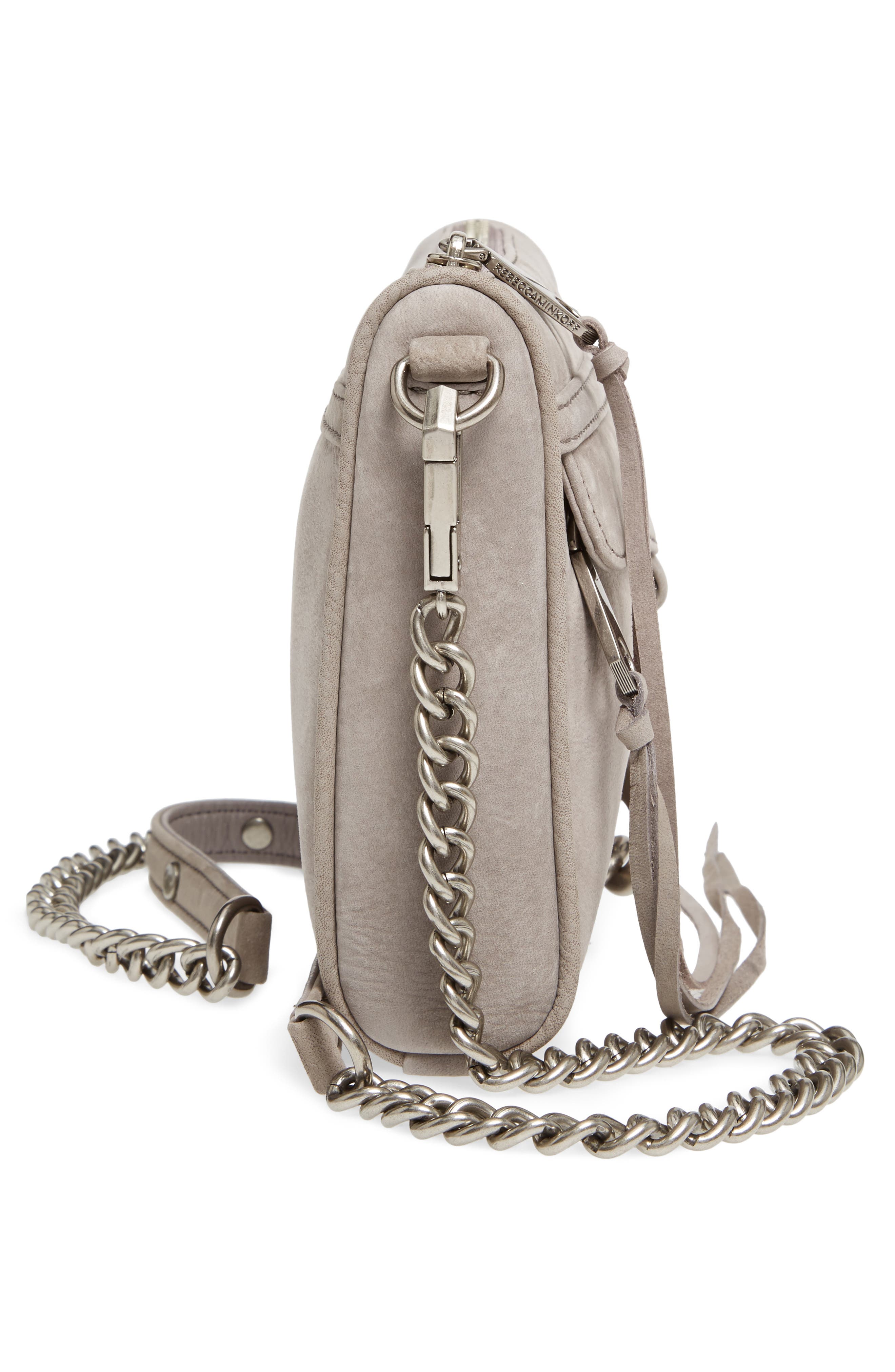 Rebecca Minkoff Mini MAC Nubuck Convertible Crossbody Bag, Alternate, color, 