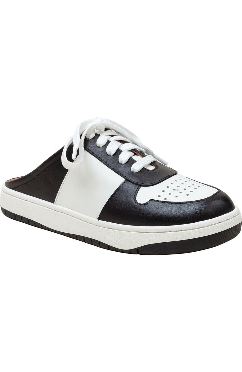 Linea Paolo Kieran Mule Sneaker, Main, color, Black/ Eggshell