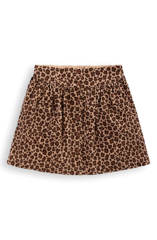 Mini Boden Kids' Button Through Skirt In Animal Print