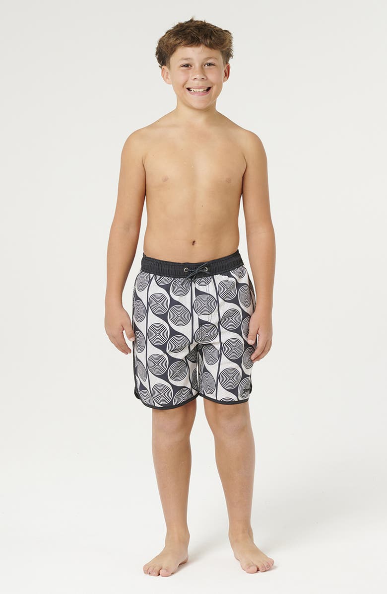 Rip Curl Kids' Primary Volley Swim Trunks, Alternate, color, Washed Black
