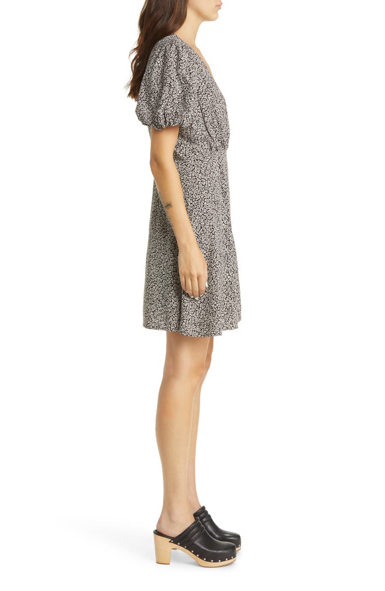 Madewell Tudor Floral Challis Wrap Minidress, Alternate, color,