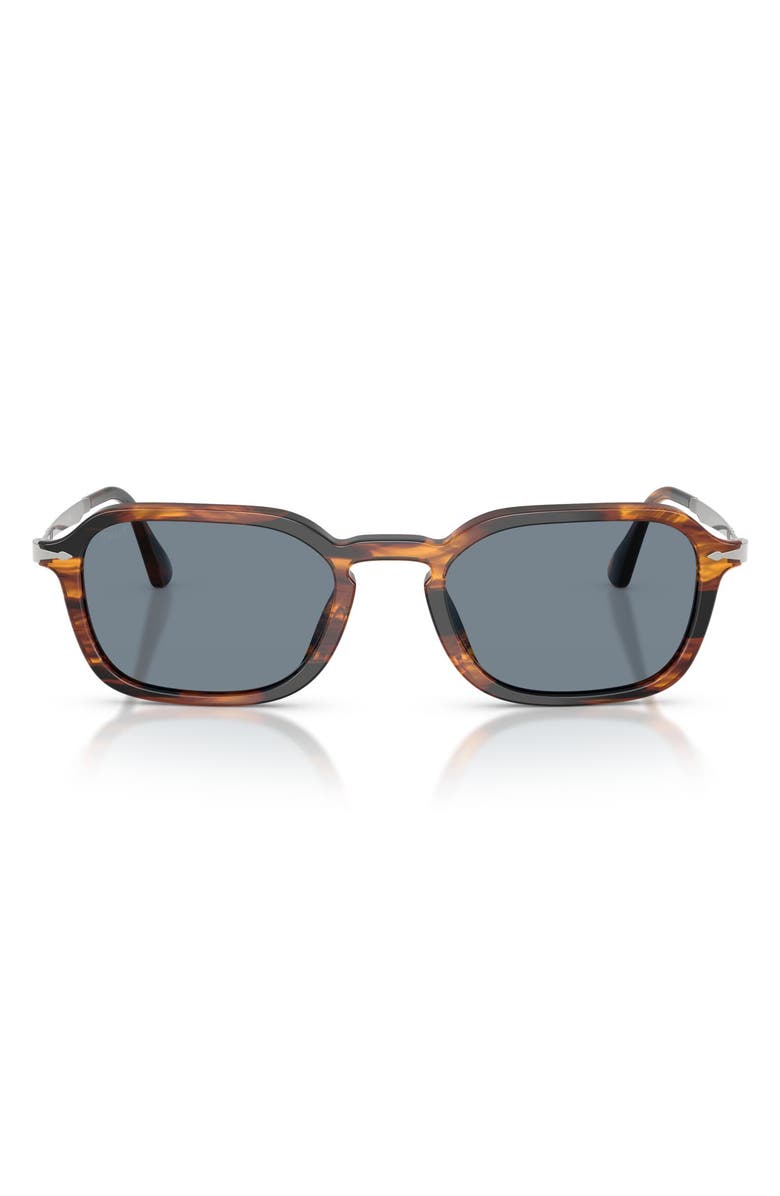 Persol 54mm Phantos Sunglasses, Main, color, Striped Black / Brown