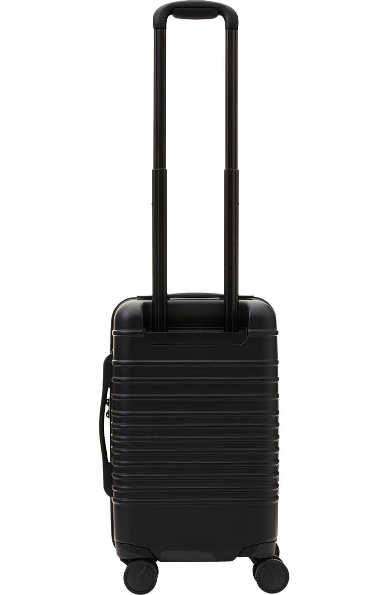 Béis The Small Carry-On Roller Suitcase, Alternate, color, All Black
