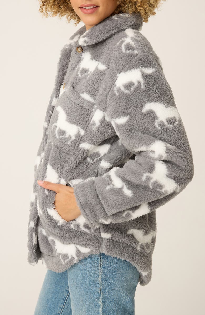 PJ Salvage Cozy Jacket, Alternate, color, Gray