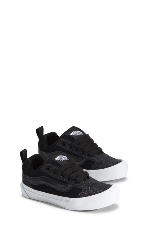 Vans Kids' Knu School Dazzled Black Sneaker In Black