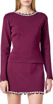 Endless Rose Jewel Neck Knit Top