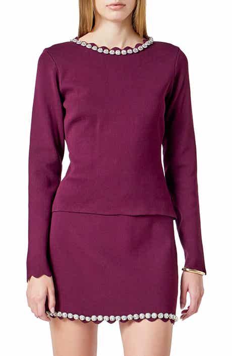 Endless Rose Jewel Neck Knit Top