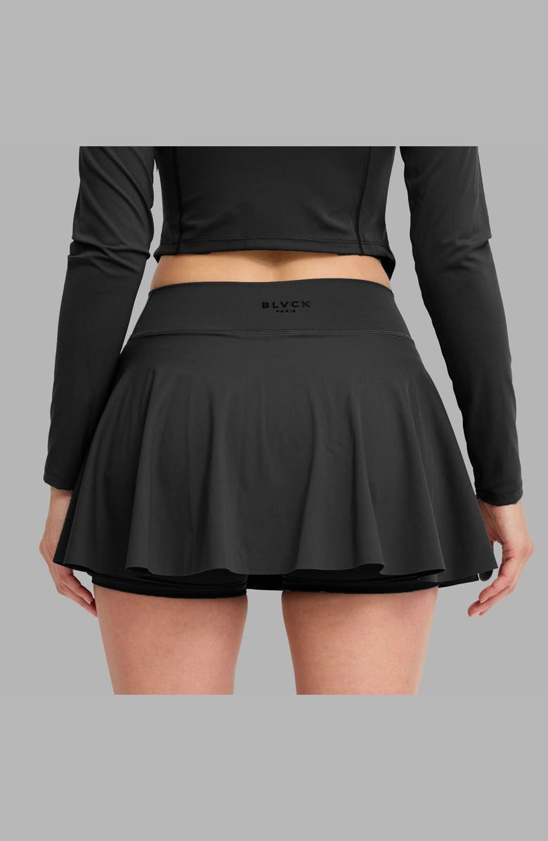 Blvck Paris Tennis Skirt, Alternate, color, Black