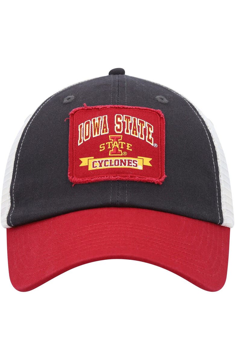 COLOSSEUM Men's Colosseum  Charcoal Iowa State Cyclones Objection Snapback Hat, Alternate, color, 