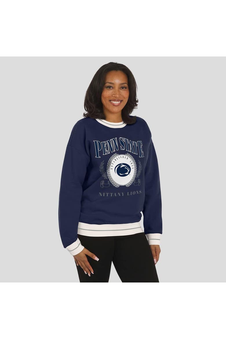 Women's WEAR by Erin Andrews Navy Penn State Nittany Lions Seal Sweatshirt, Alternate, color, Navy