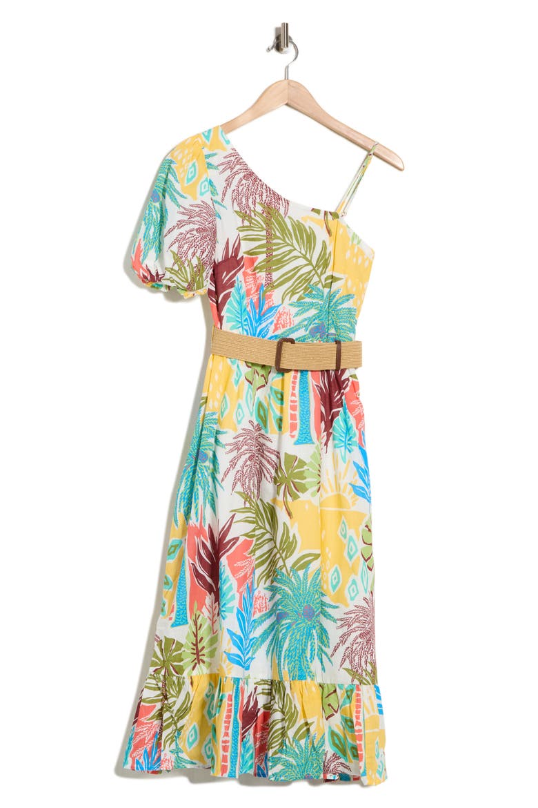 Pieces of Paradise Rhiannon Puff Sleeve Cotton Maxi Dress, Alternate, color, MULTI COLOR