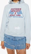 MOTHER Square Relaxed Fit Cotton Graphic Hoodie