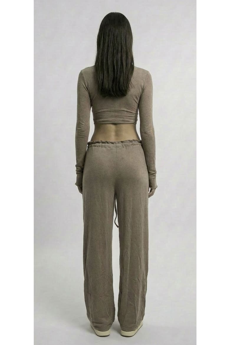 Papper Ripple Pants, Alternate, color, Brown